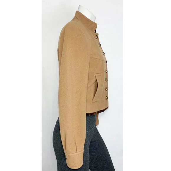 VINTAGE Velvet trim cropped equestrian jacket - Picture 3 of 7